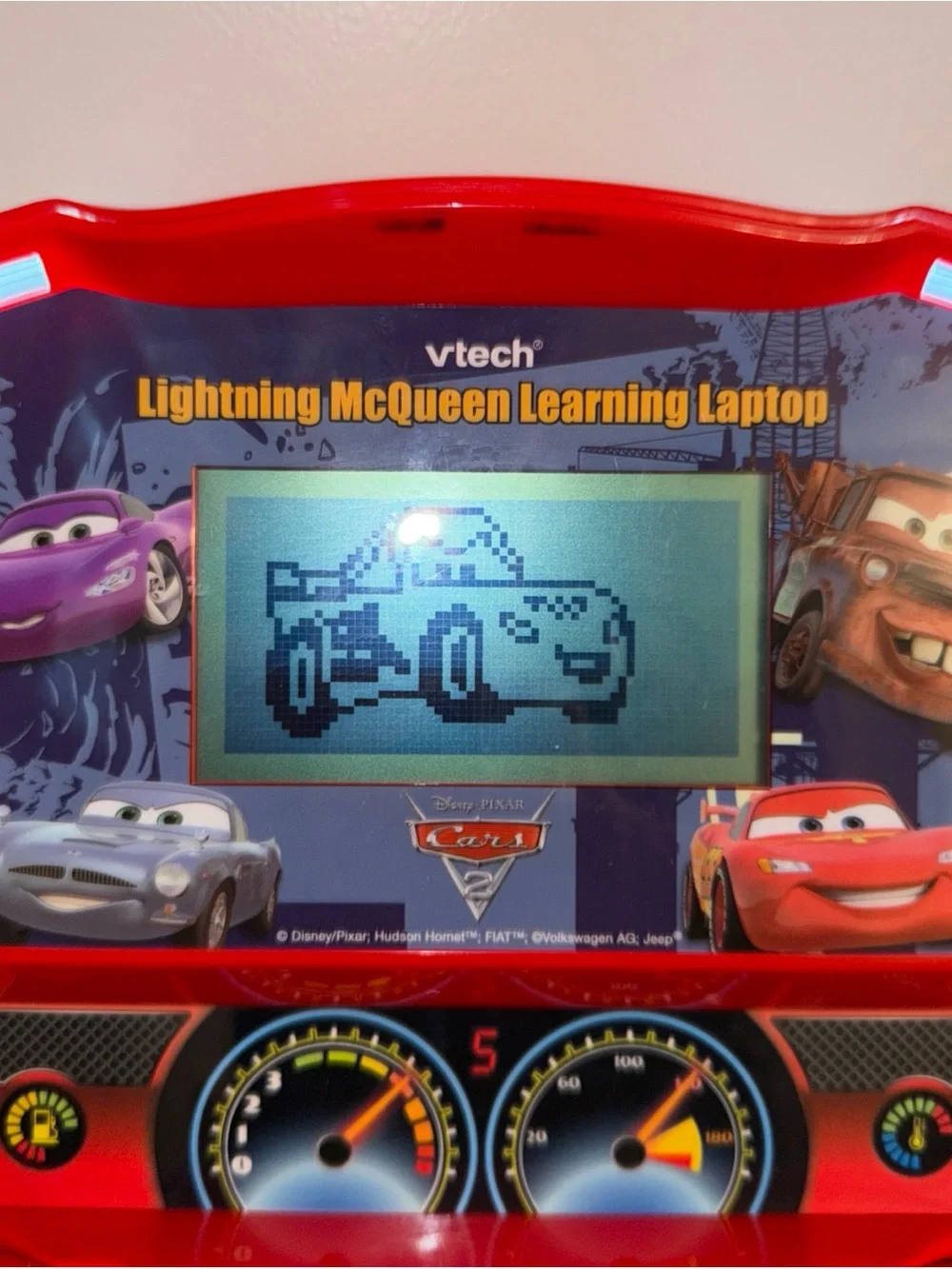 Disney Pixar Cars Lightning McQueen V-Tech Learning Laptop works great see video